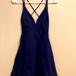 Lulus large deep blue short dress